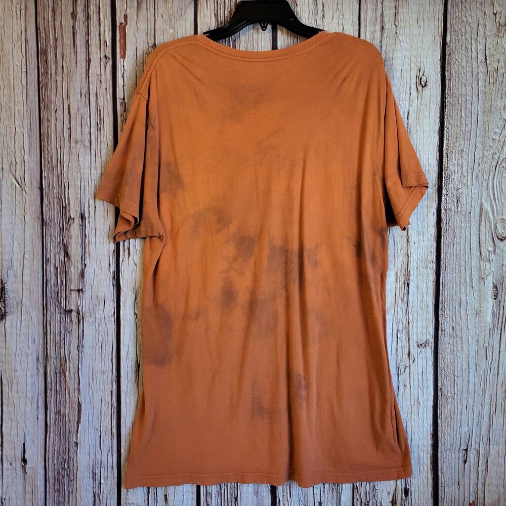 Patagonia Mens XL Tie Dye Rusty Orange Slim Organic Cotton Short Sleeves T-Shirt - Picture 3 of 3